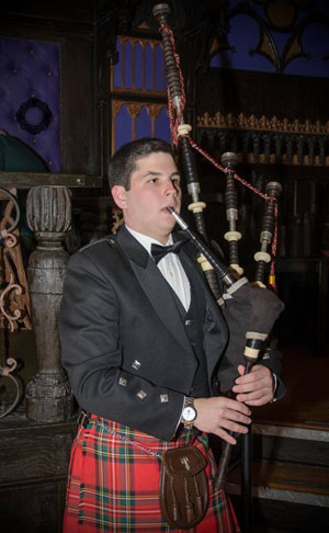 Heirloom bagpipes are seized by customs for containing ivory.