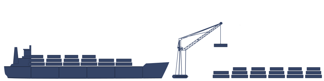 Break bulk cargo are goods that must be loaded individually and not in shipping containers