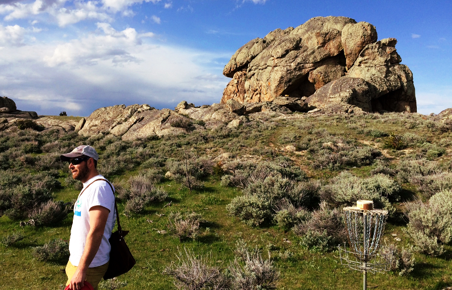 TRG sales team member, Ryan Early, enjoys an afternoon playing disc golf in Bozeman, MT.