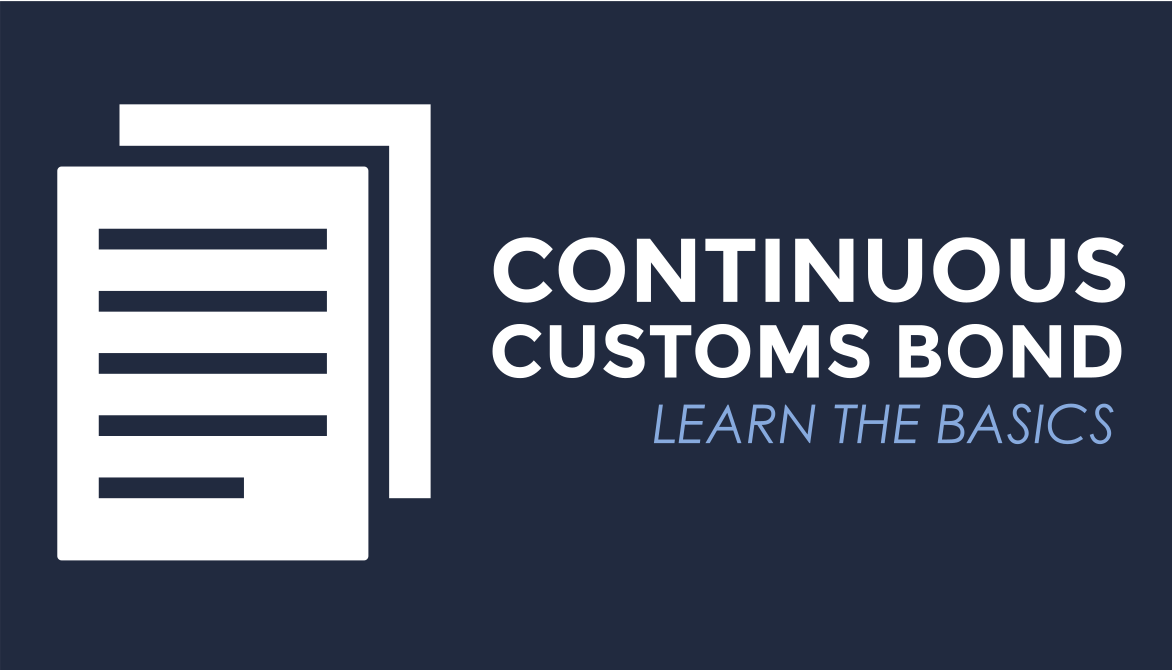 Learn what the difference is between continuous customs bonds and single entry bonds with this informative post from customs bond experts TRG. 