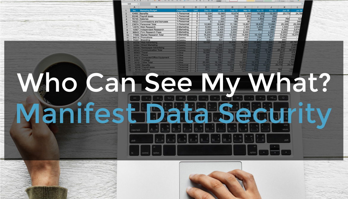 Who Can See My What? Manifest Data Security