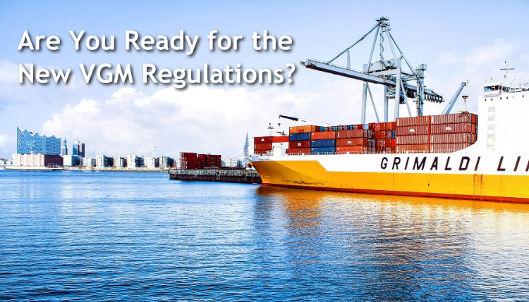 New regulations from the IMO require a Verified Gross Mass to be determined prior to shipping containers.