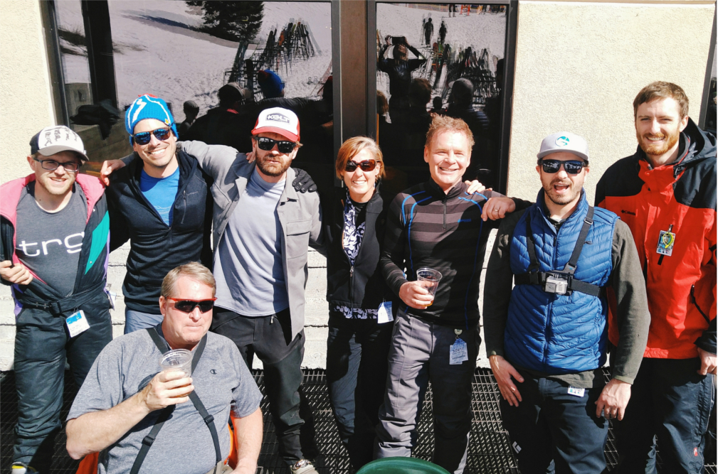 In celebration of life in Montana, Trade Risk Guaranty's employees gather at Bridger Bowl.