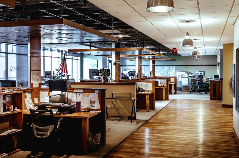 Inside the Downtown Bozeman offices of Trade Risk Guaranty.