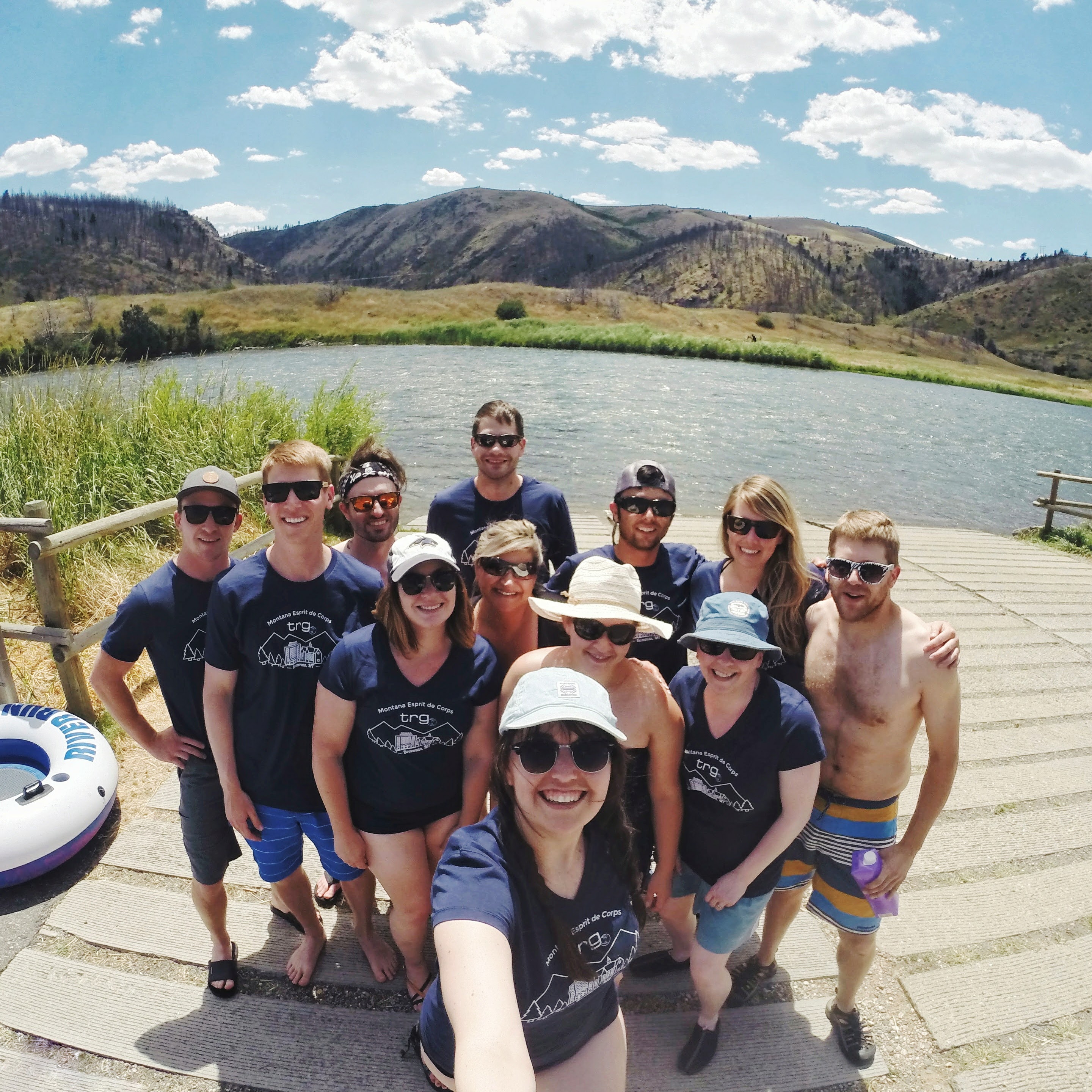 The TRG Team floats the Madison during Summer Montana Esprit de Corps day.