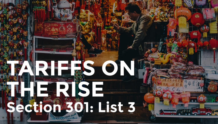 Trade Risk Guaranty explains how the tariffs are rising on Section 301 List 3.