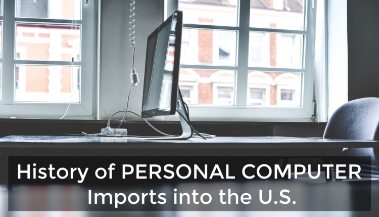 The Personal Computer industry has recently taken off. Most computers are now manufactured overseas in Asia.