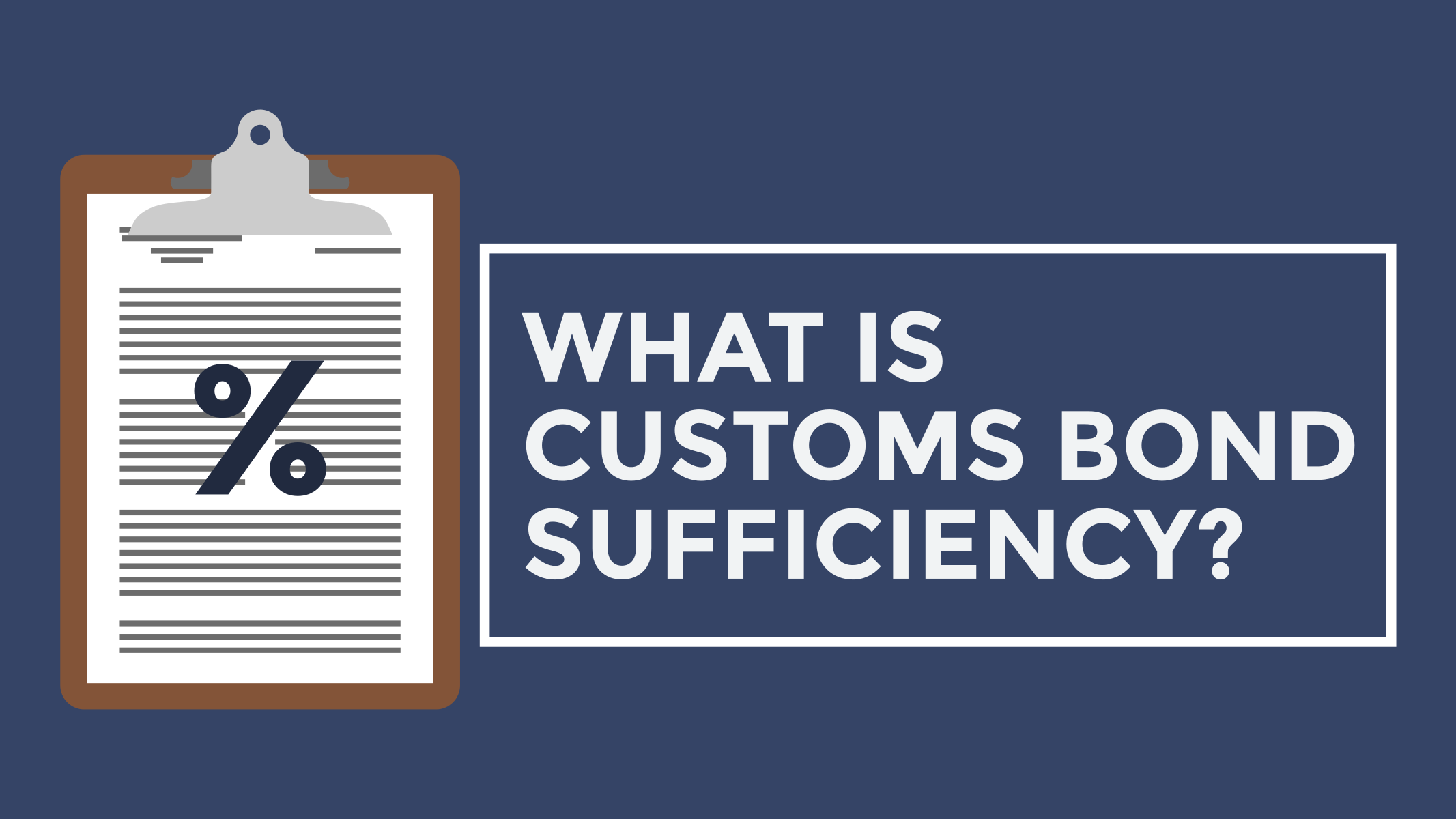 [Video] What is Bond Sufficiency?