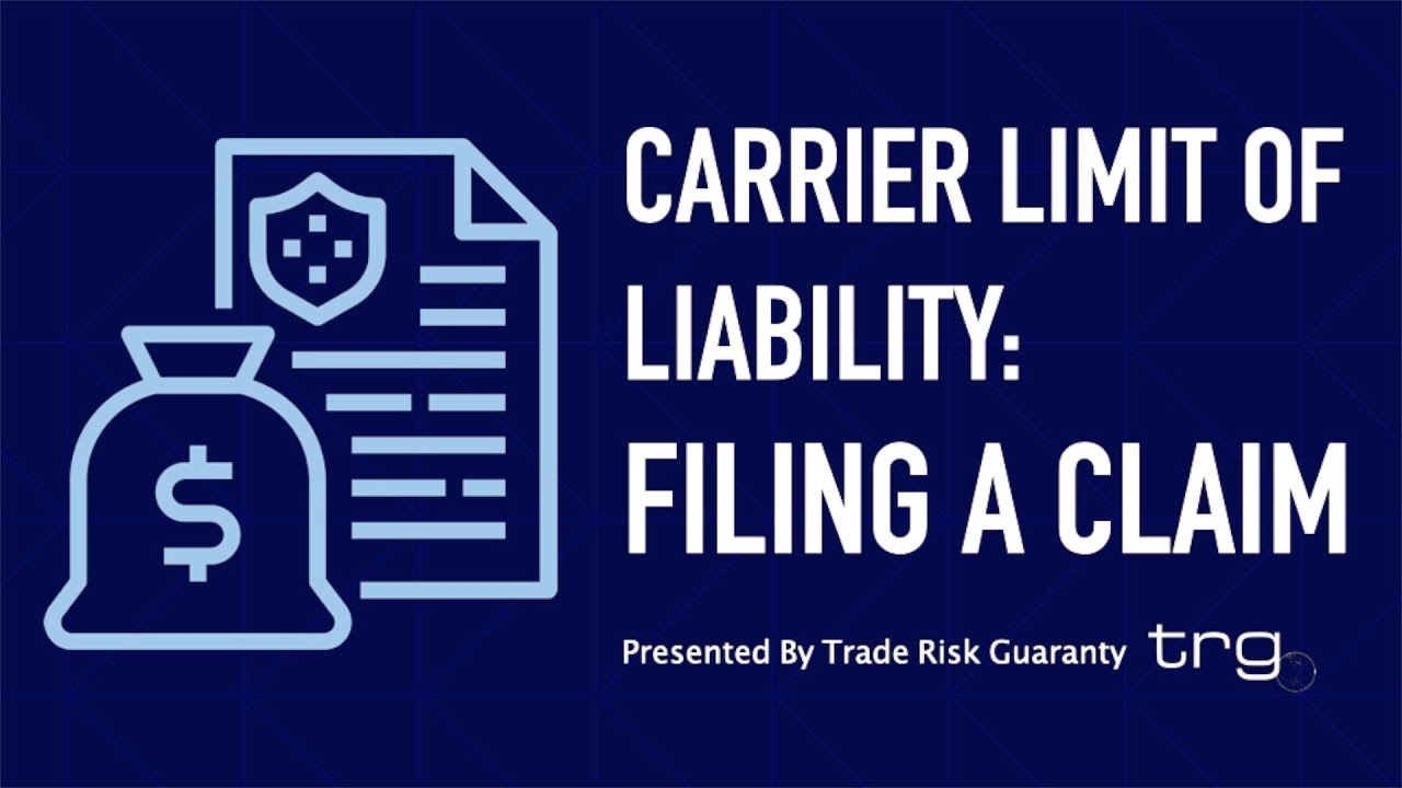 Trade Risk Guaranty explains the process of filing a claim with your freight carrier.
