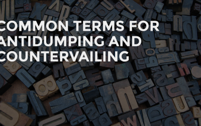 Common Terms for Antidumping and Countervailing