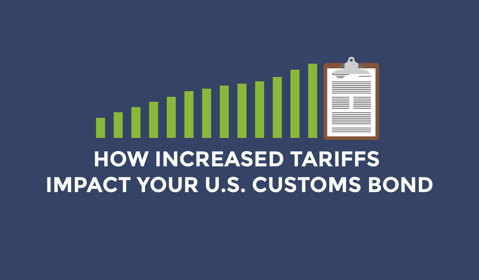 Trade Risk Guaranty explains how an increase in tariffs impacts your U.S, Customs Bond.